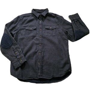 Gap Shacket Overshirt Mens L Plaid Outdoor Preppy Cotton Lined Gorpcore Utility